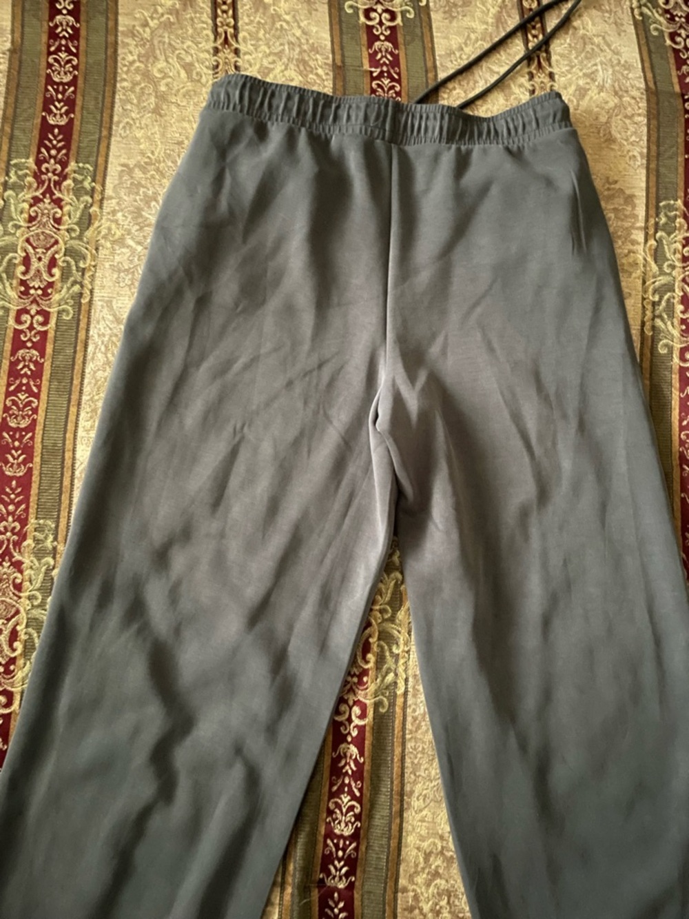 Always Charcoal Gray Wide-Leg Knit Pants - Picture 8 of 9